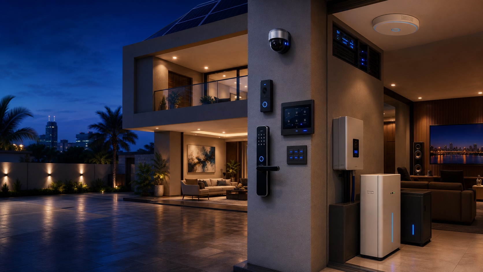 Integrated smart home, security, access, solar, network and entertainment systems